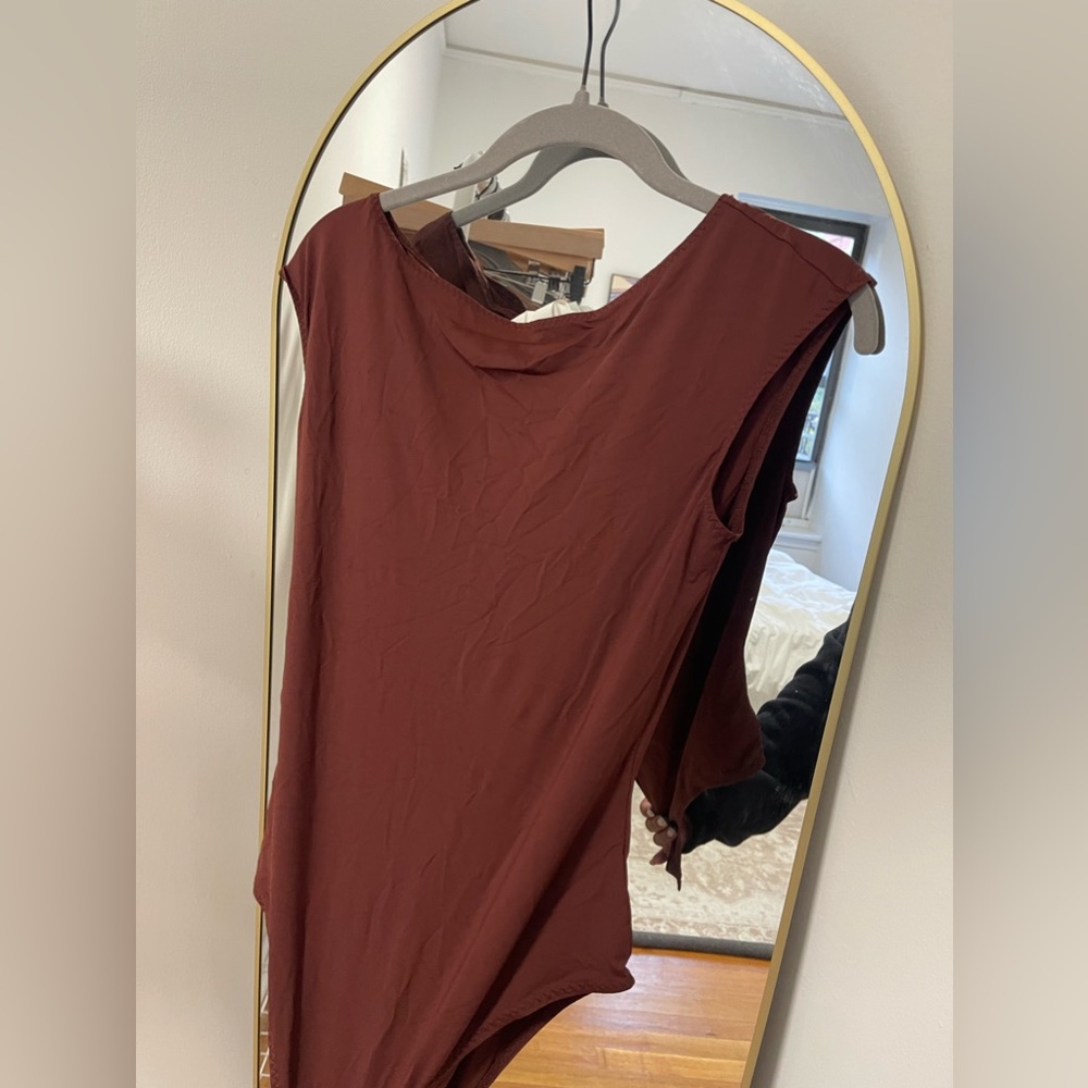 Burgundy brownish bodysuit